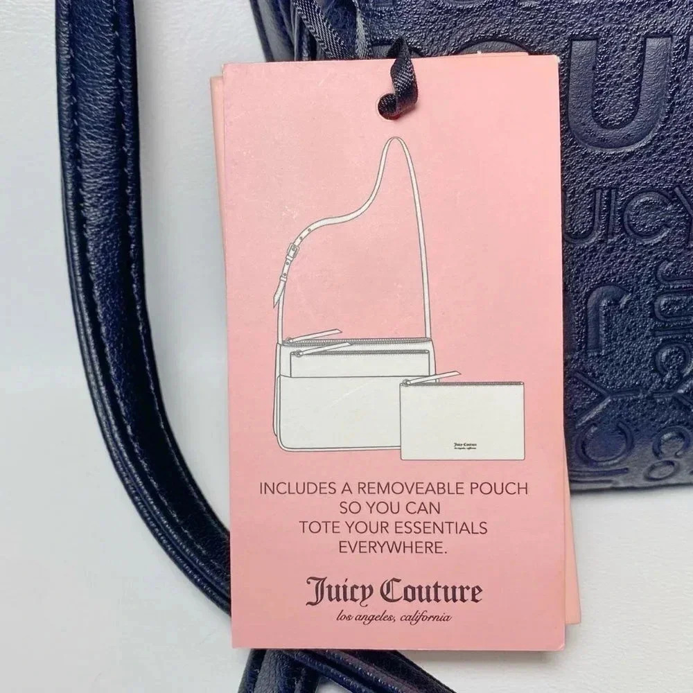 Juicy Couture Black Crossbody Bag & Pullout Pouch NWT - Picture 11 of 12